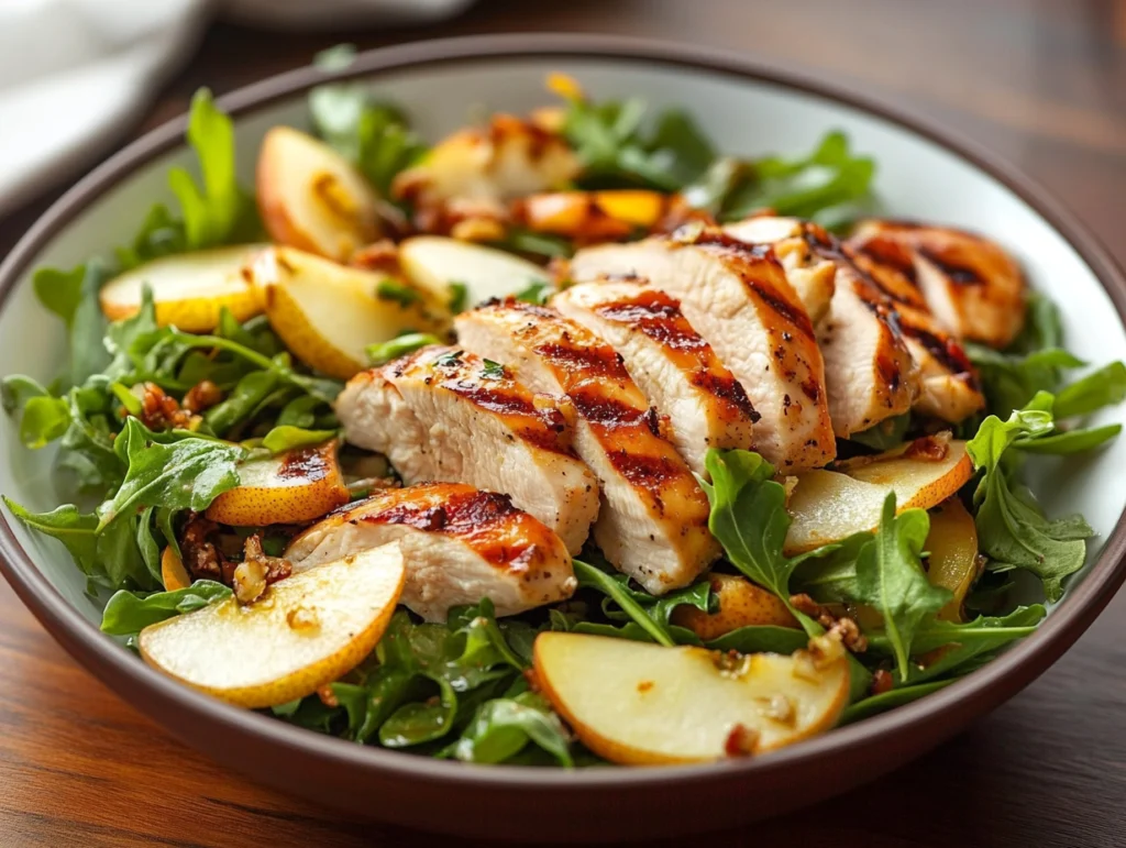 what to eat with apple pear salad and chicken