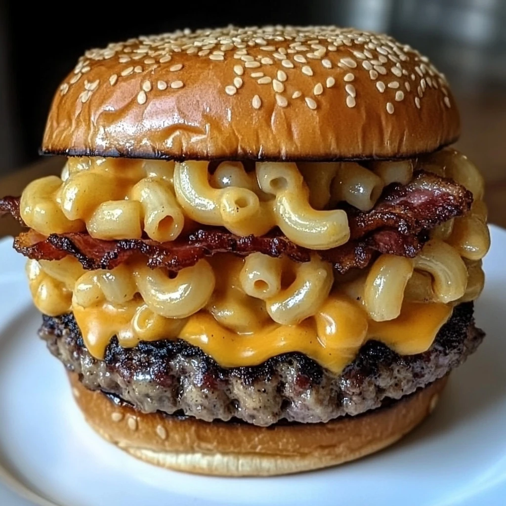 Bacon Macaroni and Cheese Burger