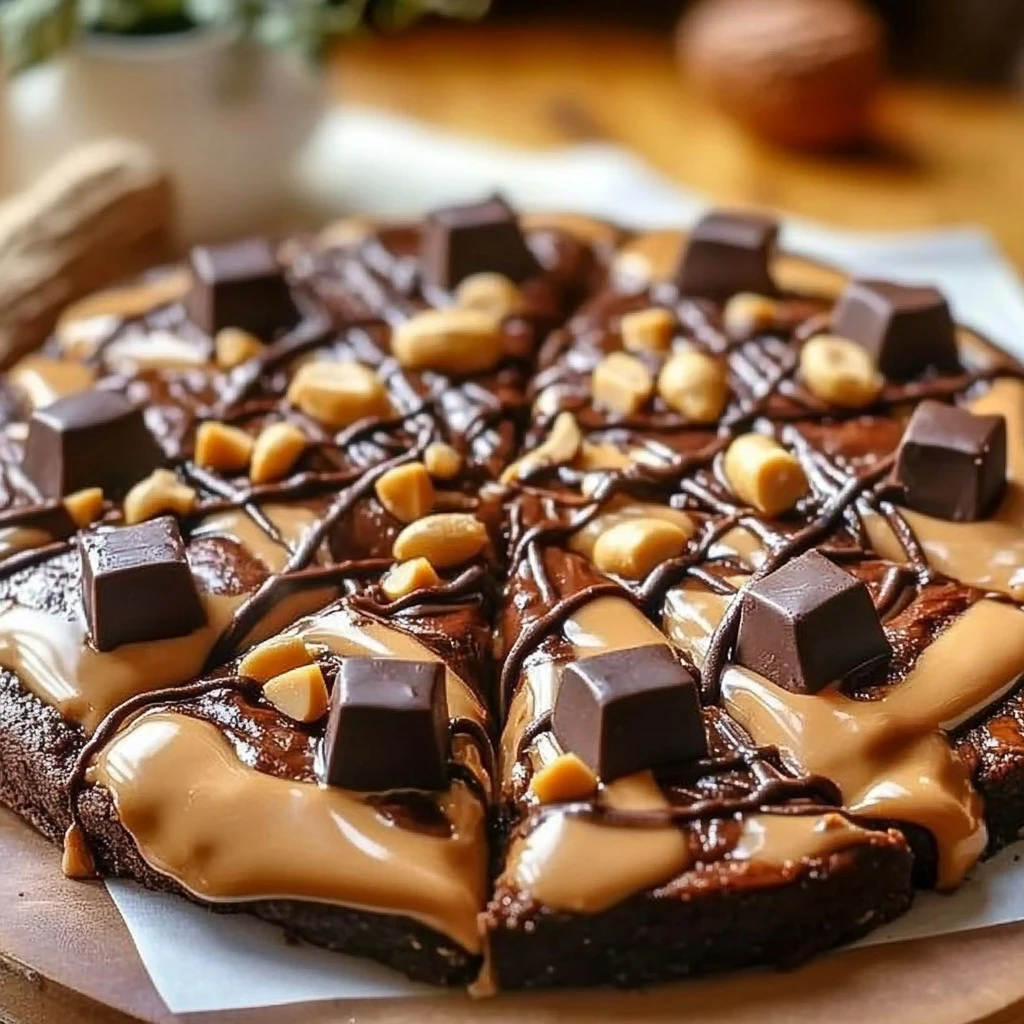 Brownie Peanut Butter Pizza