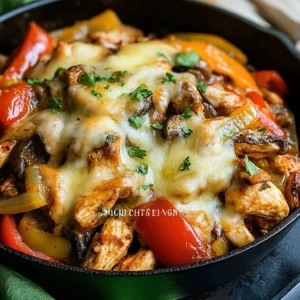 Chicken Philly Cheesesteak Skillet