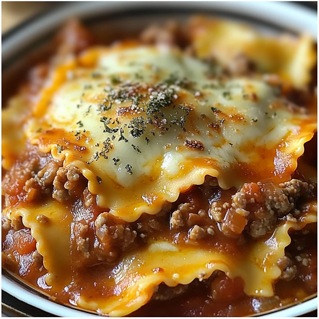 crockpot ravioli lasagna Crockpot Ravioli Lasagna