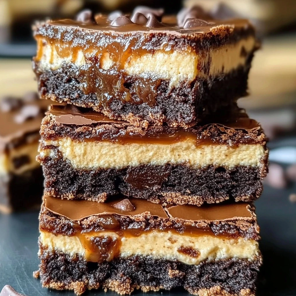 Milky Way Caramel Cheesecake Brownies