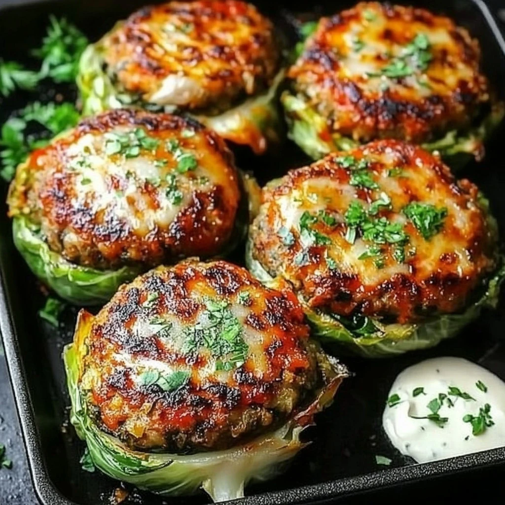 Oven-Baked Cabbage Burgers