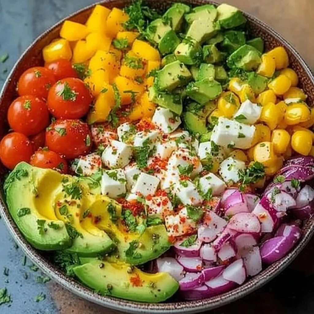 Rainbow Protein Salad Bowl