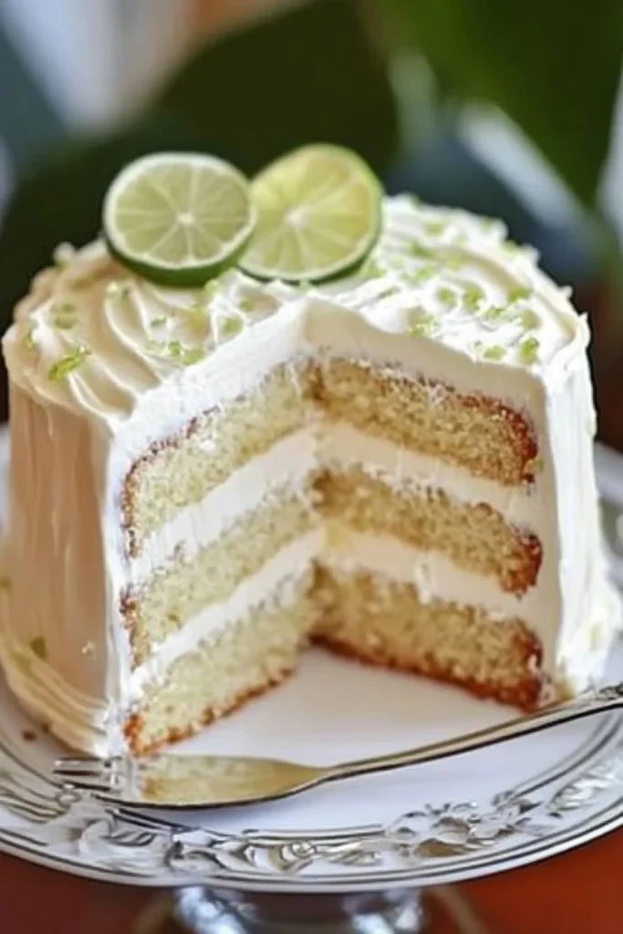 key lime cake with key lime cream cheese frosting 2025 05 29 001525 Key Lime Cake with Key Lime Cream Cheese Frosting